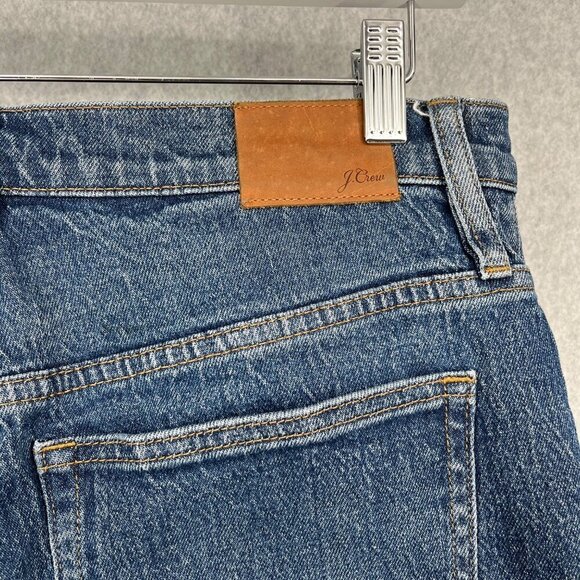 J Crew Womens Demi Boot Cut Crop Jean Size 30 Blue Denim Exposed Button Fly - Picture 5 of 14